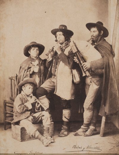 Neapolitan Farmers by Moliné y Albareda